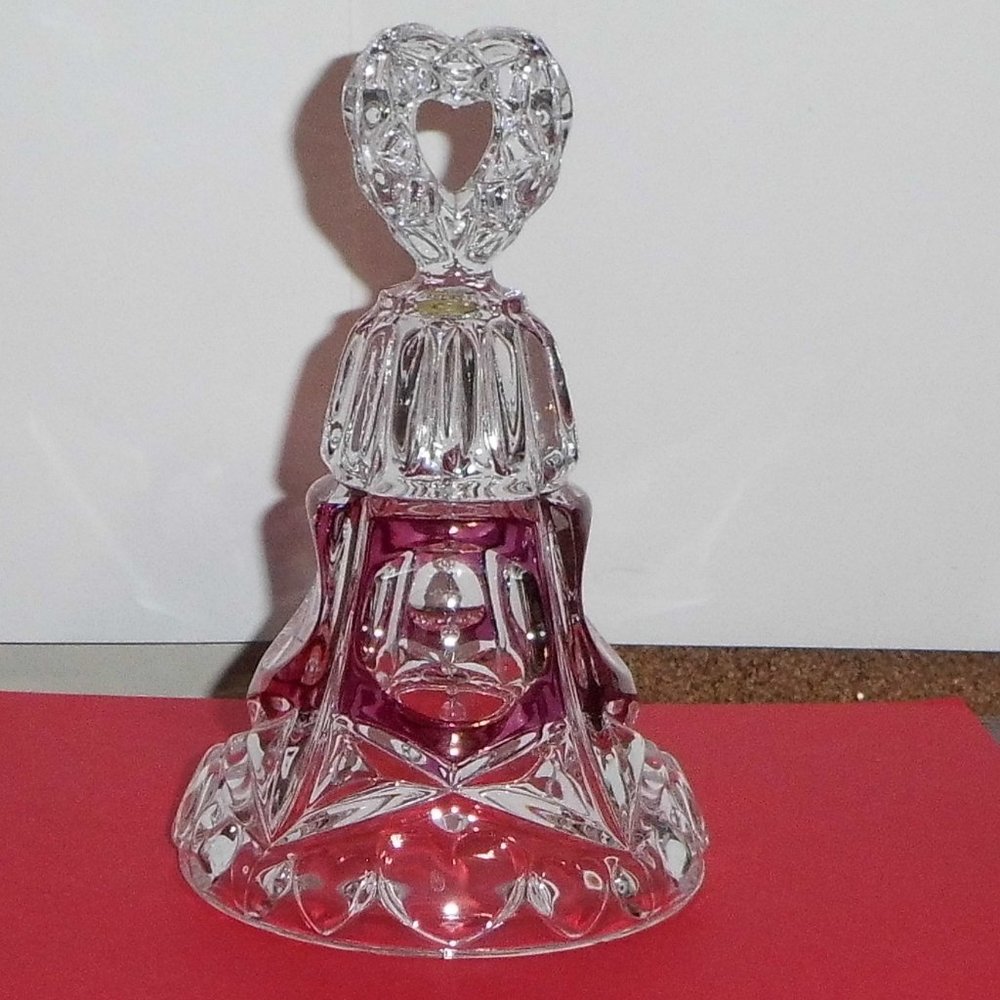 Vintage 24% Lead Crystal Cut Glass Bell
